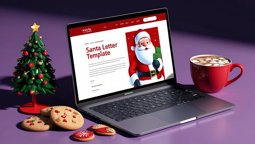Modern Santa letter creation platform with holiday treats. Design personalized good list letters easily with Magic Letter Box.