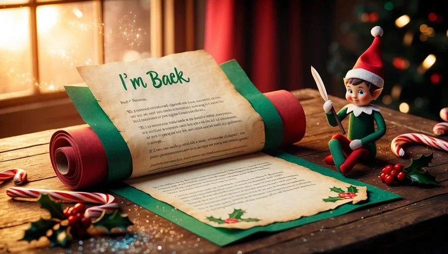 Free Printable Elf Arrival Letter: I'm Back Elf Letter